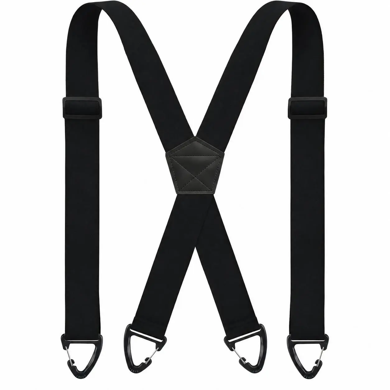 Men's Hidden X-Back Suspenders - 1.5-In Heavy-Duty Elastic Straps, Adjustable 4-Snap Ring Construction, Durable Workwear Accessory for Fathers, Male Friends, Casual & Formal Trousers, Best Gift for Dad, Co-Worker, Father, Brothers