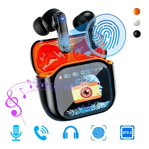 Bluetooth 5.4 Earbuds with Touchscreen Charger Case & Findable Feature, Enjoy Crisp Calls with Noise Reduction, Long Battery Life, and Music/Game/Movie Audio Modes