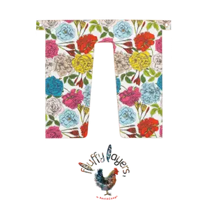 Fluffy Layers Curtains for RentACoop Nesting Box Efficiency - Floral Pop