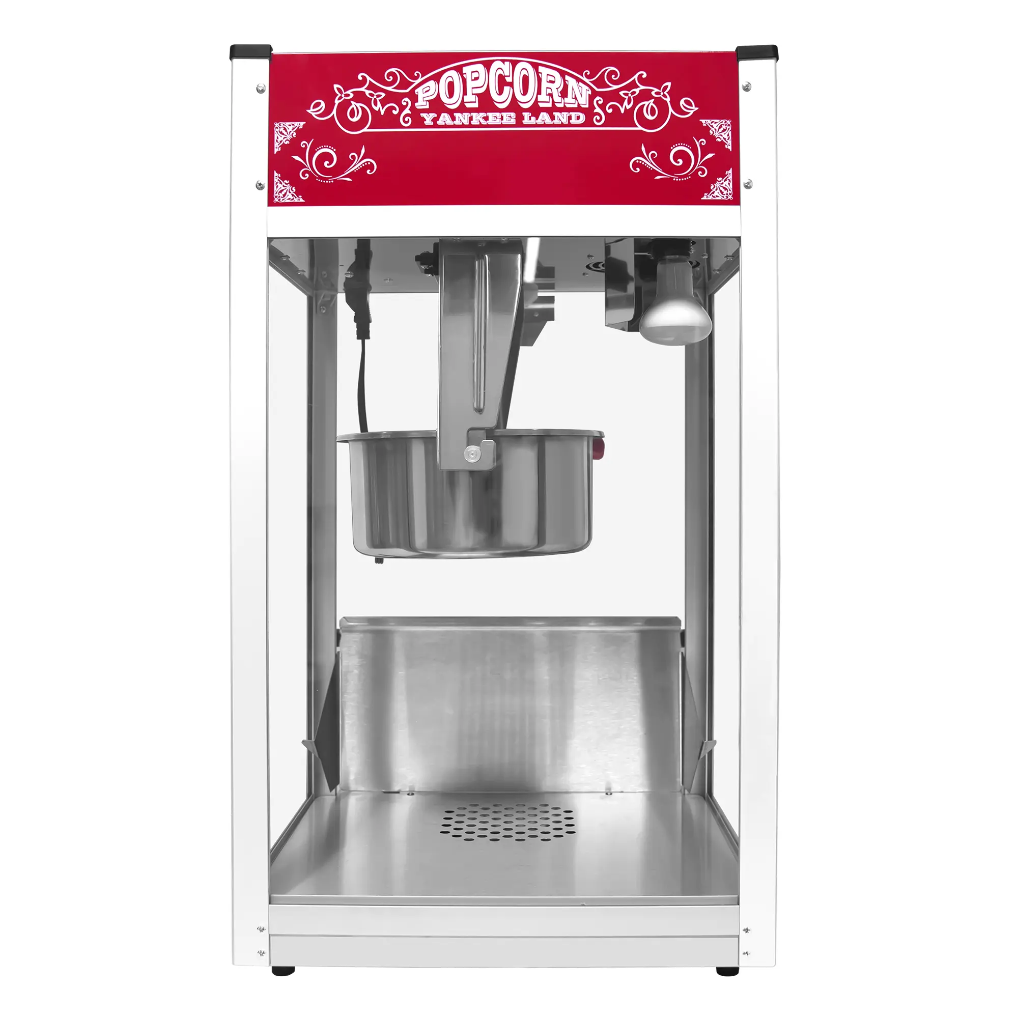 Kaitu Commercial Popcorn Machine 12 Oz Kettle 1440W Countertop Popcorn Maker for 80 Cups per Batch with 3-Switch Control High-Efficiency Heating Impressive Output