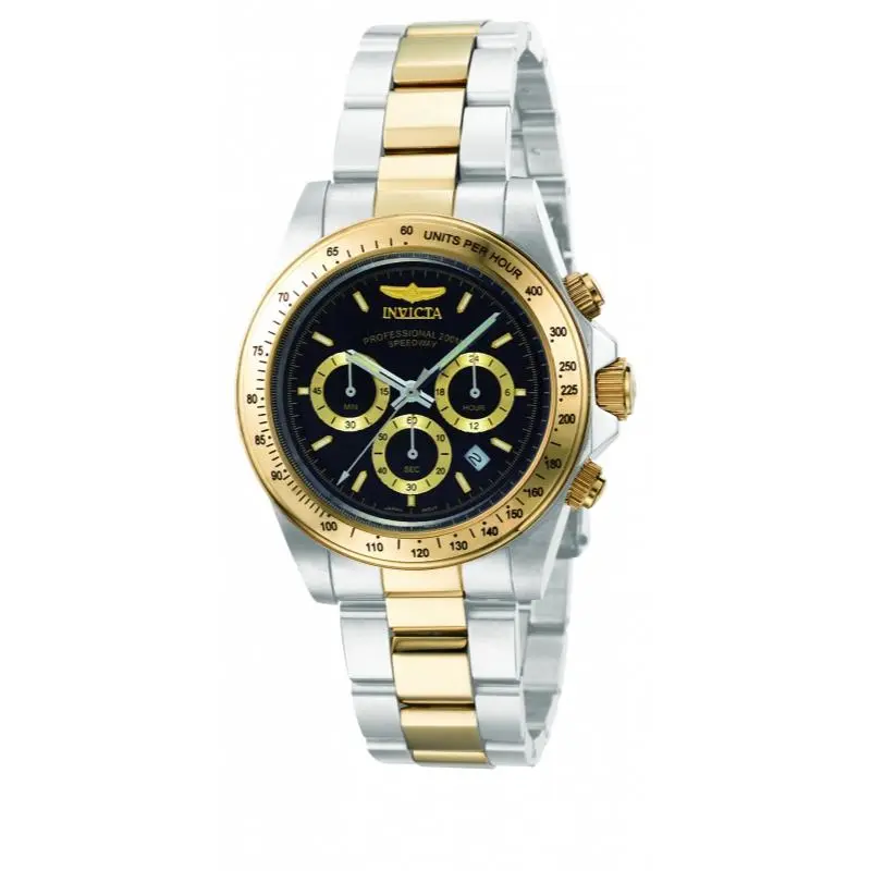 Invicta Men's 9224 Speedway Quartz 3 Hand Black Dial Watch