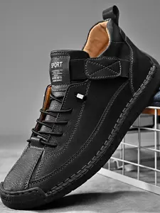 Men's Casual Lace Up Sneakers, Fashionable Breathable Comfortable Athletic Sports Shoes, Male All-match Round Toe Shoes for Daily Wear Walking Shoes, Casual Sneaker Trainer Footwear