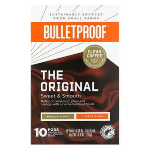 BulletProof Coffee Pods, Medium Roast, 10 Pods, 0.39 oz (11 g) Each