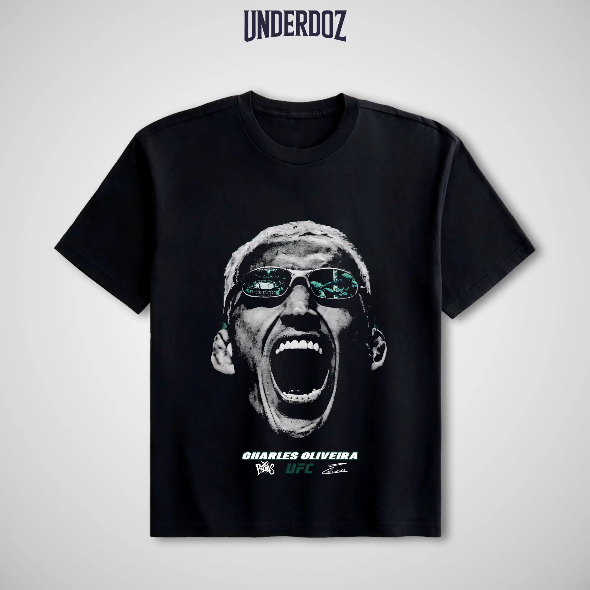 UFC Charles Oliveira "Do Bronx" Graphic T-Shirt - Unisex Cotton Short-Sleeve Tshirt, Casual Round Neck Fitted Cut Streetwear, MMA Sports Menswear Gift Option, Casual T-Shirts, Top, Clothes