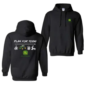 Plan For Today Tractor Hoodie, Funny Farmer Hoodie, Farm Life Pullover, Tractor Lover Sweatshirt, Farming Gift for Men
