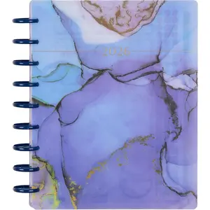 Disc-Bound  Jan.-Dec. 2026, Includes 3 Extra Months and 2 Sticker Sheets, Classic Size, 7" x 9.25", Horizontal Layout, Ereal