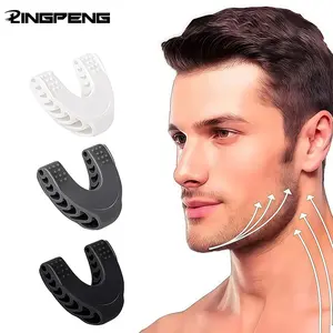 U Shape Jaw Exerciser, 3 Counts Mouth Jawline Face Fitness Muscle Chew Ball, LINGPENG Bite Breaker Training Equipment