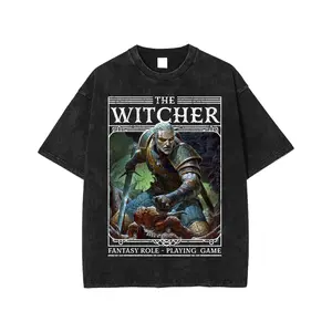 The Witcher TShirt, Geralt of Rivia Shirt, Netflix Fans Gift , Video Game Gift, Vintage Cotton Tee for Gamers & Fans