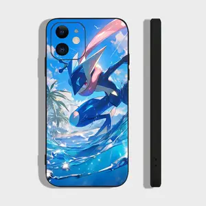 AAA Greninja Pokemons Phone Case Phone Case For IPhone 16 15 14 13 12 11 Plus,Pro,Max Black Silicone Cover