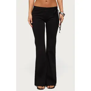 Edikted Women's Junipar Waist Tie Flared Pants