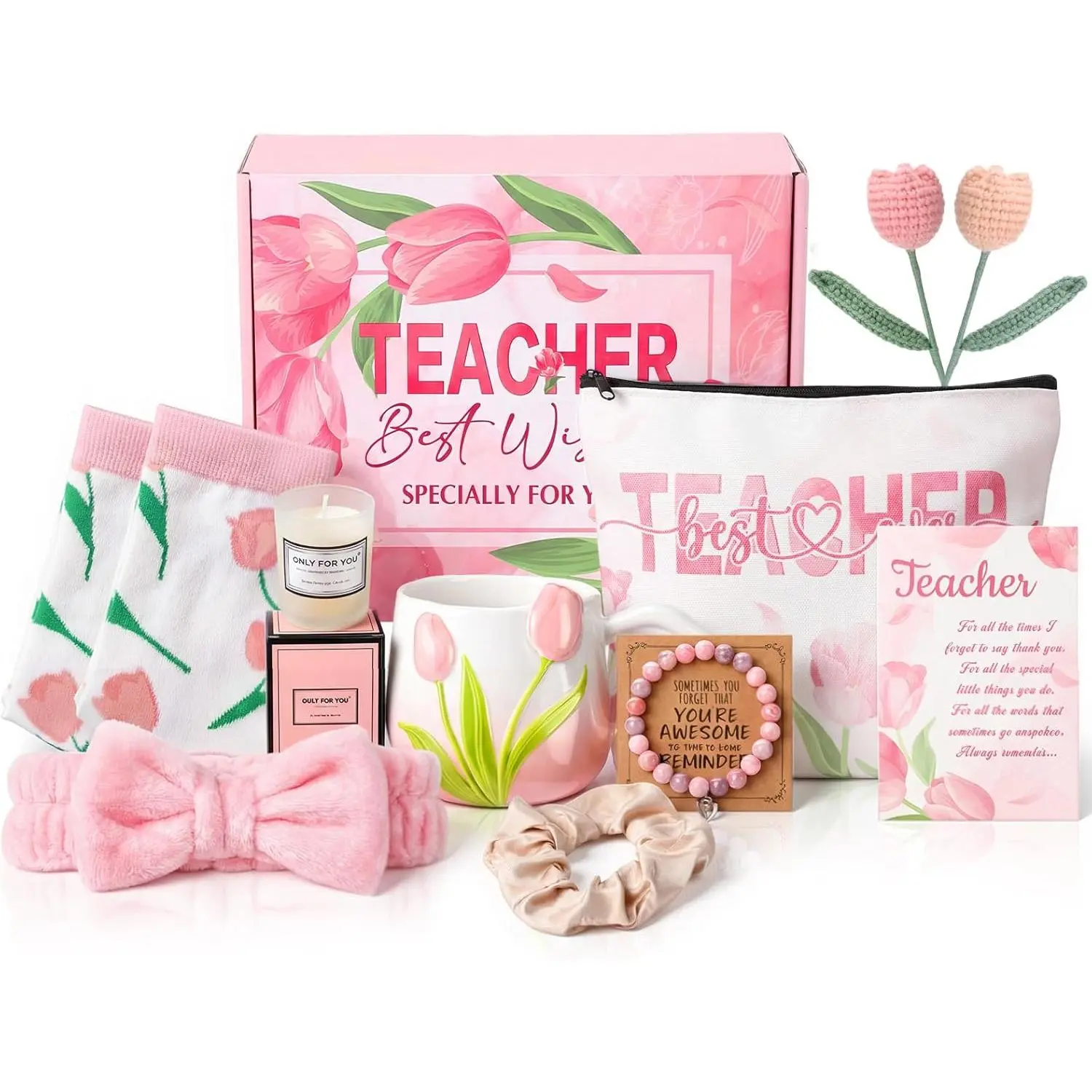 Funnymoom 12 Pcs Teacher Appreciation Gifts Set Thank You Ideas Gifts Best Retirement Appreciation Presents Funny Birthday Souvenirs for Coworkers Women Employees Gift
