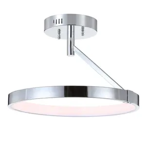 Owen 17.5" Dimmable Integrated LED Metal Semi Flush Mount