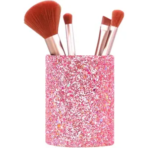 Bling Sequins Makeup Brush Holder, Cute Glitter Vanity Decor Organizer,  Brushes Comb Pen Storage Holders Cup ()