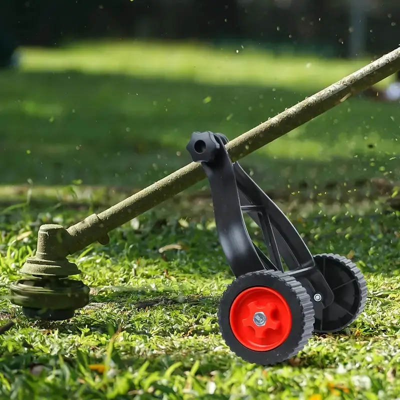 Adjustable Garden Lawn Mower Support Wheel Attachment, Durable Plastic, Quick-Change Design, Enhances Stability & Maneuverability, Lawn Mower Accessories