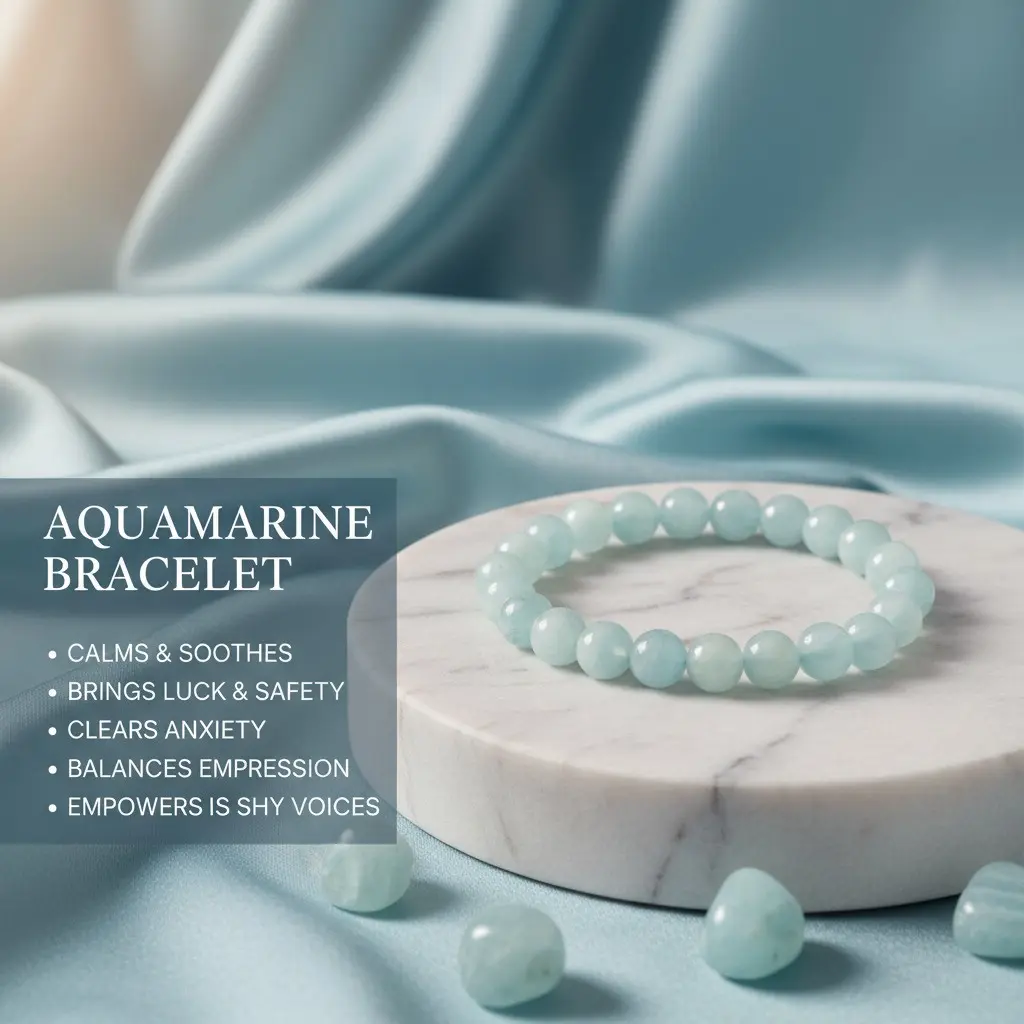 Vida Handmade AAA+ Quality 8mm Amazonite Crystal Stretch Elastic Bracelet, Natural Gemstone Jewelry, Unisex Holiday Gift