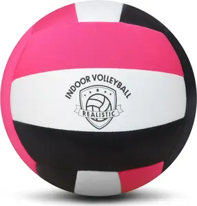 Soft Indoor Volleyballs for Girls Youth Beginners Trainer Fabric Light First Learning Volleyballs Safe Quiet Practicing Inside the House Birthday Easter Gifts