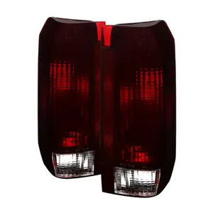 xTune Ford Bronco F150 F250 F350 F450 92-96 OE Style Tail Lights Red Smoked ALT-JH-FB92-OE-RSM