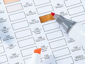 Ohuhu Alcohol Markers: Chisel & Fine - 36 Grayscale Colors / 36 Skin-Tone Portrait Colors- Double Tipped Alcohol Based Art Marker Set for Artist Adults Coloring Shading Layering - Refillable - Oahu Series of Ohuhu