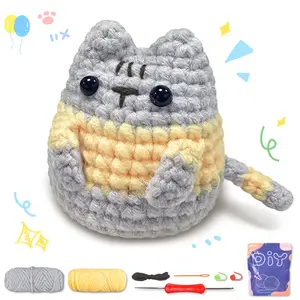 YAMAXIN 1PC Cute Animal Theme Crochet Kit for Beginners - DIY Craft Tool Set with Crochet Hooks, Knitting Arts And Crafts Project
