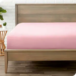Ultra-Soft Double Brushed Easy Care Fitted Sheet by Bare Home - Twin XL, Light Pink