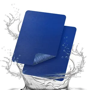 Fabric Repair Patch, 9x11Inch 2 count Self-Adhesive Fabric Repair Kit,PVC Repair Patch, for Tent, Canvas, Canopy,RV Awning Repair, Seats(Dark Blue)