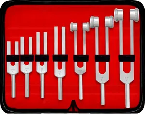 Grade  Alloy Sensory Tuning Fork Activator For ,  Non , One Each of C 64, C 128, C 256, C 512, C 1024, C 2048, C 4096 Tuning Forks, 7 count
