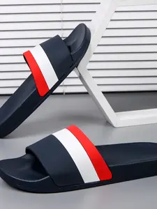 Unisex Striped Eva Sandals, Lightweight Breathable Non-Slip Anti-Odor, Comfortable Versatile Fashion Flip Flops for Rain Beach Street Indoor Outdoor