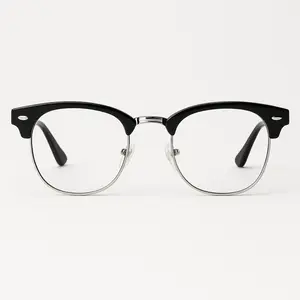 Saraj Visionaries V1 Blue Light Blockers - Lightweight All-Black Frames with Silver Logo for Eye Protection and Style