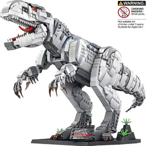New High-Quality Large Size Dinosaur Building Blocks Toy Model Set, Bricker Build Sets, Creative Decoration Collection Display Piece, Gift Bag Packaging