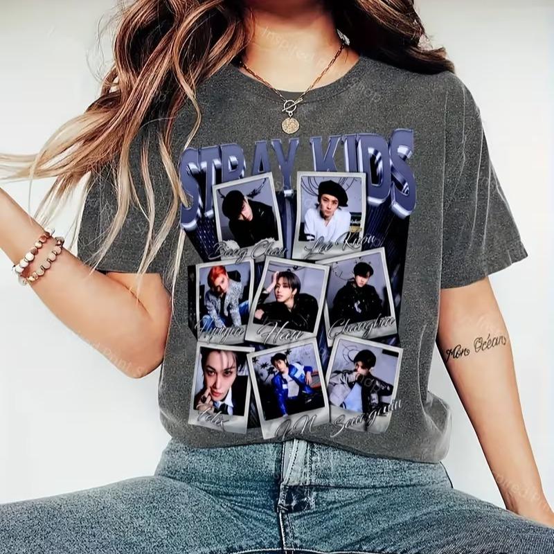 T-Shirt & Sweatshirt - Vintage Retro SKZ Graphic Music Tee , Unisex Casual Round Neck Short Sleeve Shirt for Concerts, Halloween & Christmas Gifts (Official Fan Apparel) T-Shirt & Sweatshirt - Vintage Retro SKZ Graphic Music Tee , Unisex Casual Round Neck Short Sleeve Shirt for Concerts, Halloween & Christmas Gifts (Official Fan Apparel)