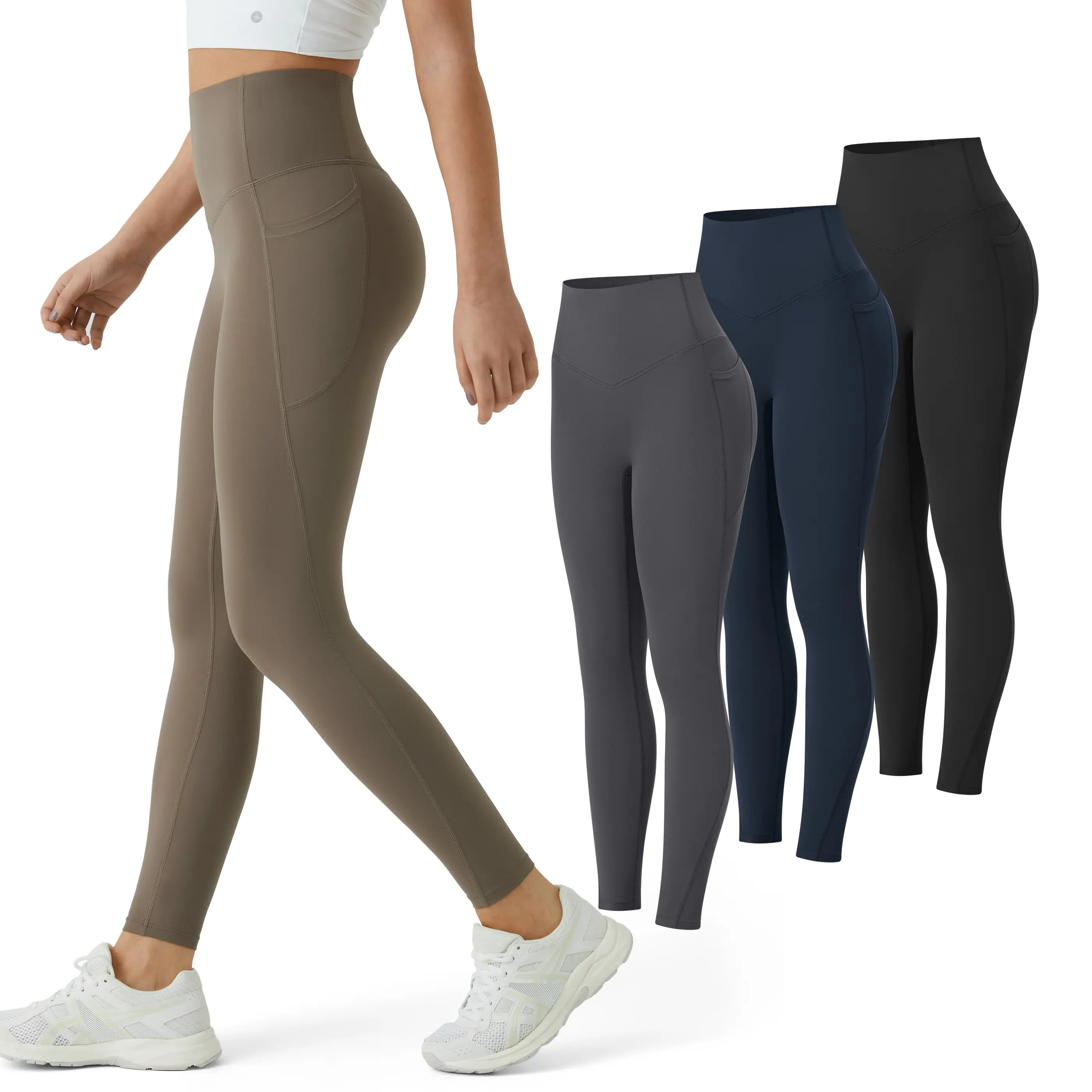 Halara 3-Piece UltraSculpt High Waisted Tummy Control Side Pocket Shaping Training Leggings Set Full Length Halara 3-Piece UltraSculpt High Waisted Tummy Control Side Pocket Shaping Training Leggings Set Full Length