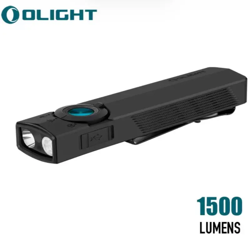 Olight ArkPro Flashlight - Black Aluminum Body, Green Laser, White Light, 1500 Lumens, 672 ft Beam Distance, Multiple Modes, UV Lighting, Outdoor Flashlights Ideal for Camping & Hiking,summerwins