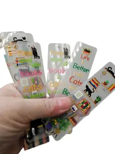 Bookshelf Bookmarks with black cats