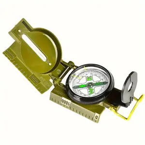 Outdoor Survival Gear Compass, Multifunctional Waterproof Portable Compass, For Hiking, Camping, Travel