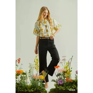 Umgee Button Stretched Pants