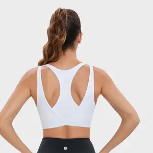 RUNNING GIRL High Impact Sports Bras for Women Moulded Cup High Support Sports Bra Racerback Workout Yoga Bra #SummerVibes Activewear