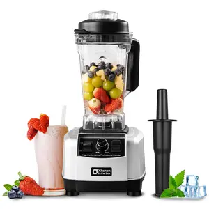 Kitchen in the Box 1500W Professional Smoothie Blender with 8-Point 3D Stainless Steel Blades for Frozen Drinks Ice Crush Protein Shakes 2L Capacity Dishwasher Safe
