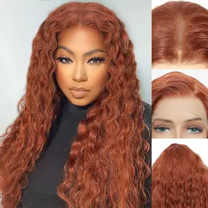 Auvzy Hair 26inch Long 13x6 HD Front Lace Synthetic Wig - Corn Curly Wave Wigs Heat Resistant for Various Shapes Gorgeous Fluffy without Bangs for Halloween, Christmas Party, Daily Use