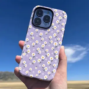 Phone Case – 1-Pack: Stylish Floral Design 2-in-1 Case & Screen Protector. Robust and durable, featuring a dual-layer structure for drop protection. Compatible with iPhone 17, 16, 15, 14, 13, 12, 11, and Samsung Galaxy Series.
