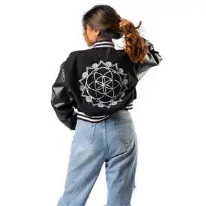 Ragtribe - The Sacred Evolution Varsity Crop Jacket