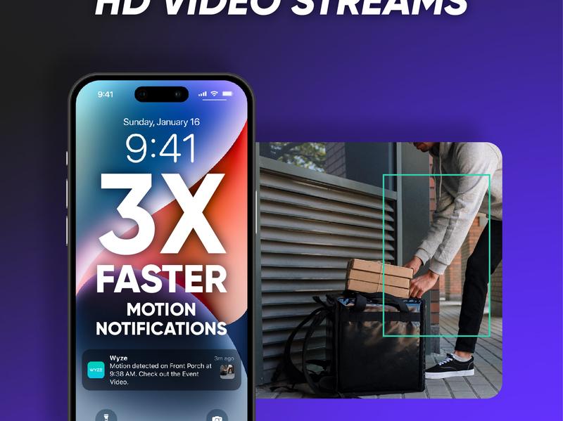 Wyze Window Cam OG — Wired HD Smart Home Security Camera with Window Mount, Alexa & Google Assistant, Color Night Vision, 24/7 recording with Micro SD card (not included), Surveillance Systems