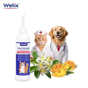 120ml Wellix Ear Cleaner for Dogs & Cats – Honeysuckle Itch & Odor Relief