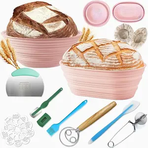 9 Inch and 10 Inch Foldable Proofing Bowls for Making Sourdough Bread