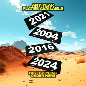 Year Plates Placas de Año Custom License Plate Any Year Truck Accessories Car Tags Front Plate for Trucks Personalized License Tag