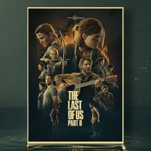 [Sale up to 45%] The Last of Us Characters Tribute Retro Poster,  The Last Of Us Game II  Poster Wall Art Wall Prints  Home Decor [No Frame] Matte Gift