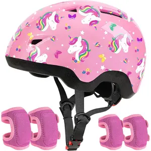 Toddler Helmet, Baby Infant Bike Helmet with Toddler Knee Pads and Elbow Pads Set for Kids 1-3 Years, Adjustable Baby Bike Helmets for Scooter Bicycle