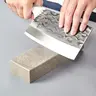 Durable Natural White Rough Corundum-Infused 800 Grit Kitchen Knife Sharpener Stone - 1 Piece Kitchenware, No Battery, No Magnets, Minor Marks Ok, Slight Cosmetic Imperfections, Minor Natural Texture Variations, for Knife Repair