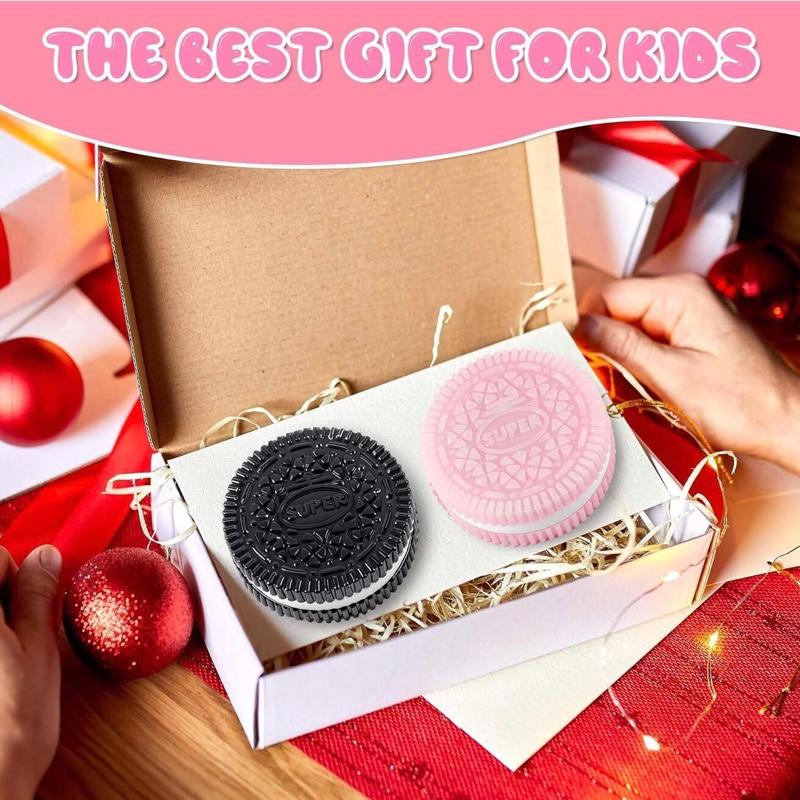 Sticky Cookie Squishies Fidget Toys Adults, Squeeze Toys Sensory Toys for Kids with Autism, Stress Balls for Adults Fidgets Birthday Gifts Party Favors for Kids(2 Pack Pink Black) Sticky Cookie Squishies Fidget Toys Adults, Squeeze Toys Sensory Toys for Kids with Autism, Stress Balls for Adults Fidgets Birthday Gifts Party Favors for Kids(2 Pack Pink Black)