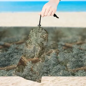 Leaf Lock Blanket 59 x 79 inches Hunting Camouflage, Lightweight and Portable to Carry Anywhere, Picnic, Hiking, Camping, Summer Trips