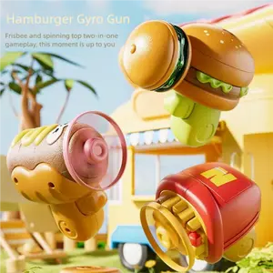 Burger Series Flying Saucer Gyro Gun gyro toy